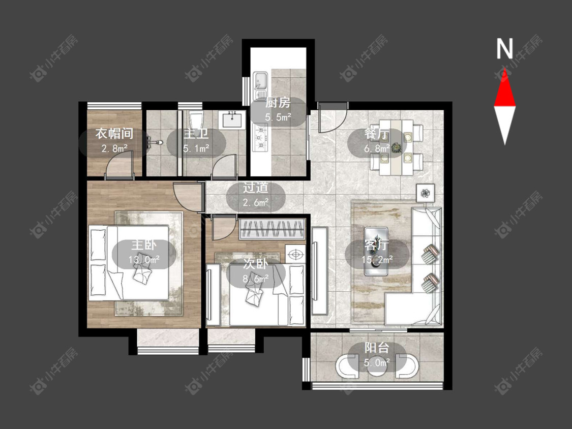 滨江明珠城西区房源户型图 常州滨江明珠城西区在售二手房源户型图_小牛看房