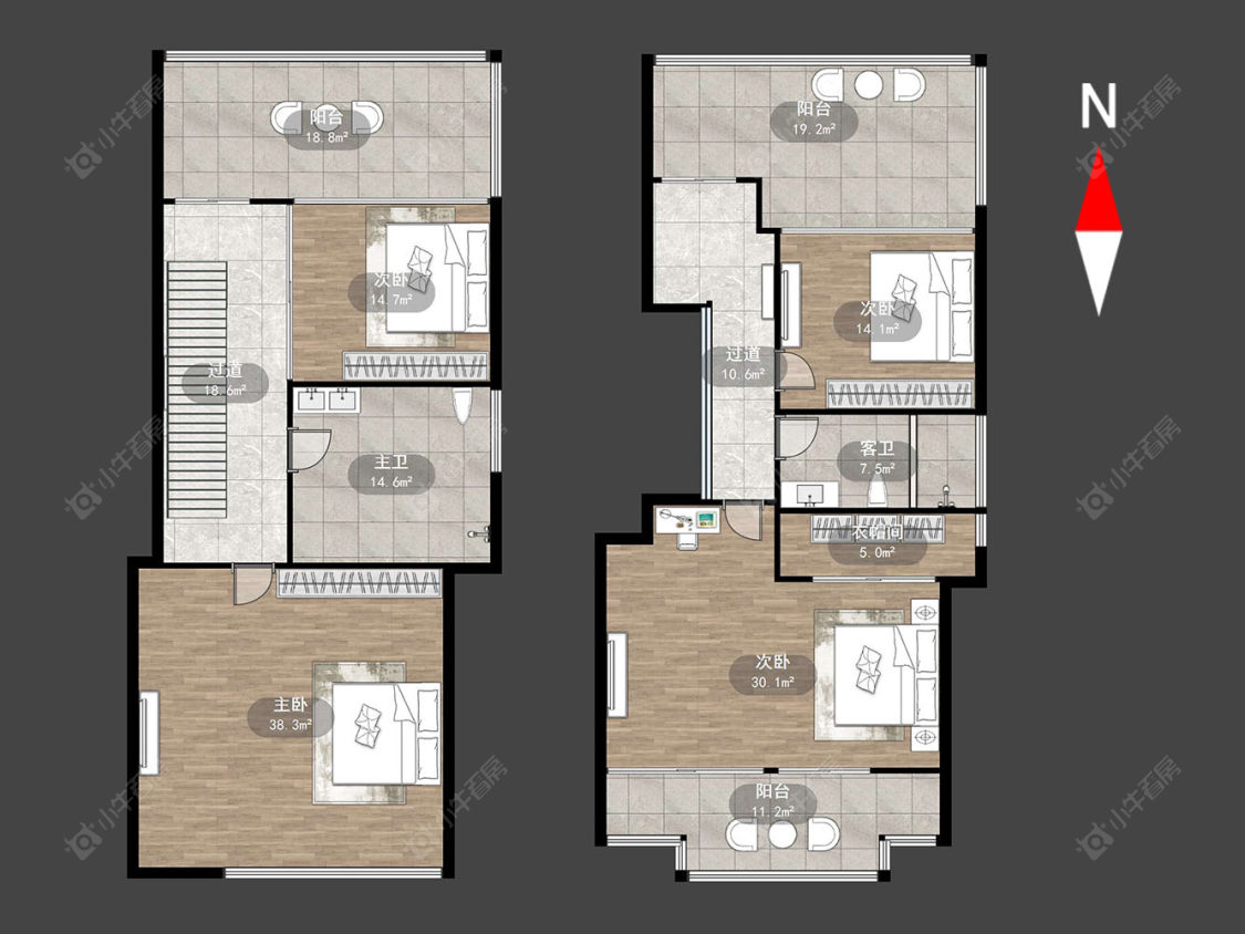 中天名园房源户型图 常州中天名园在售二手房源户型图_小牛看房