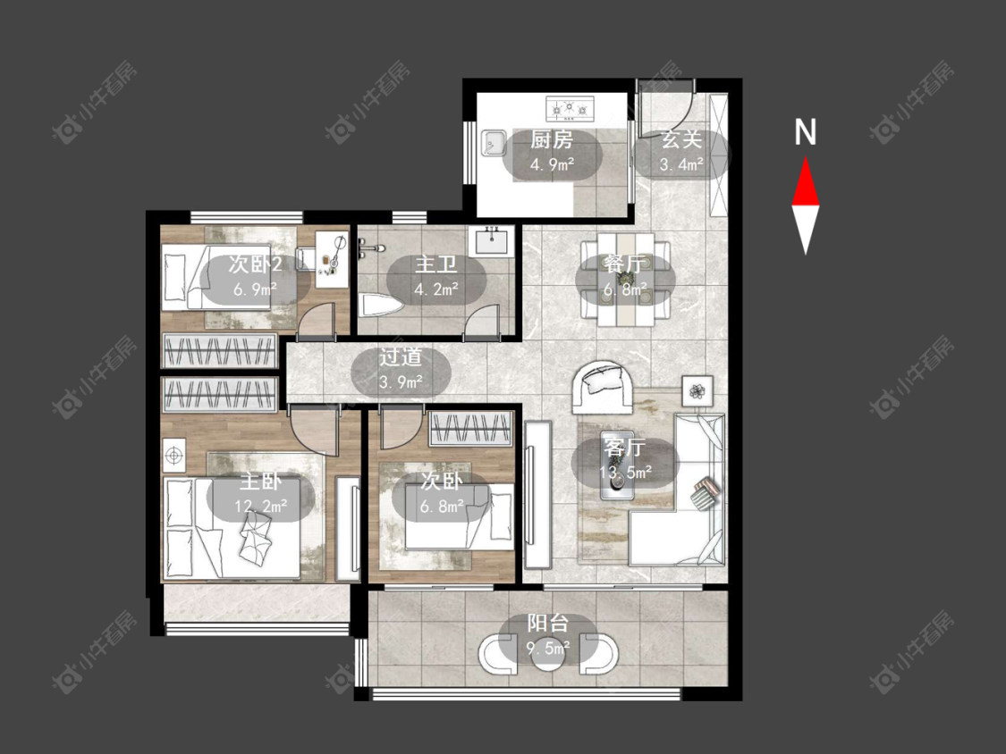 常州碧桂园壹号天禧在售二手房源户型图_小牛看房