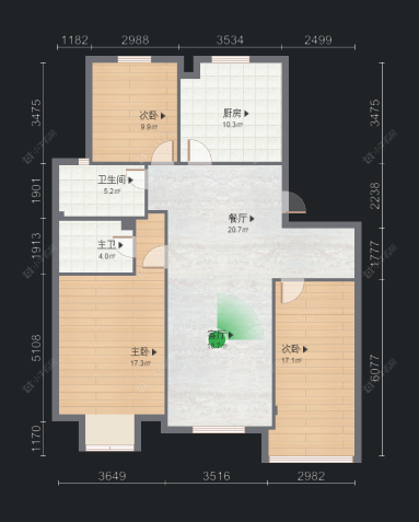 绿色家园房源户型图 常州绿色家园在售二手房源户型图_小牛看房
