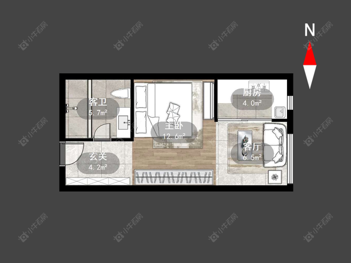 常州新城尚东区花园西区在售二手房源户型图_小牛看房