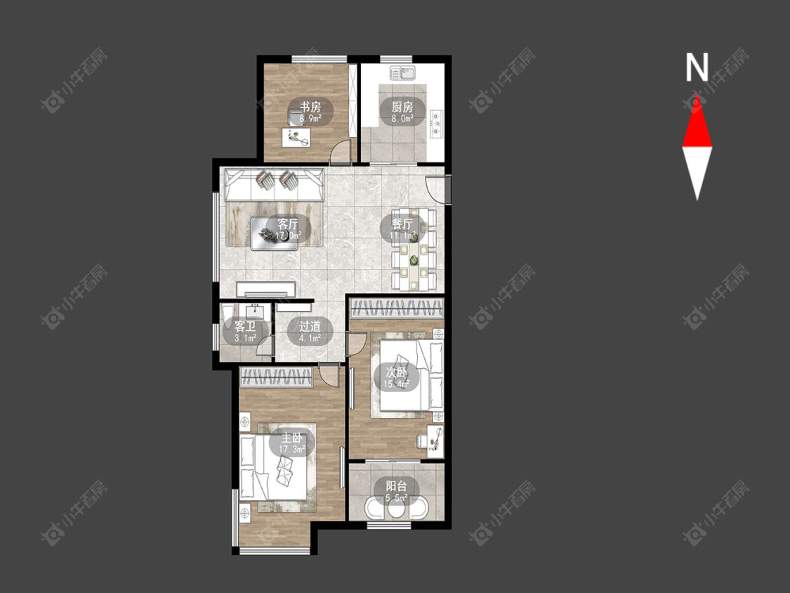 常州尚枫澜湾在售二手房源户型图_小牛看房