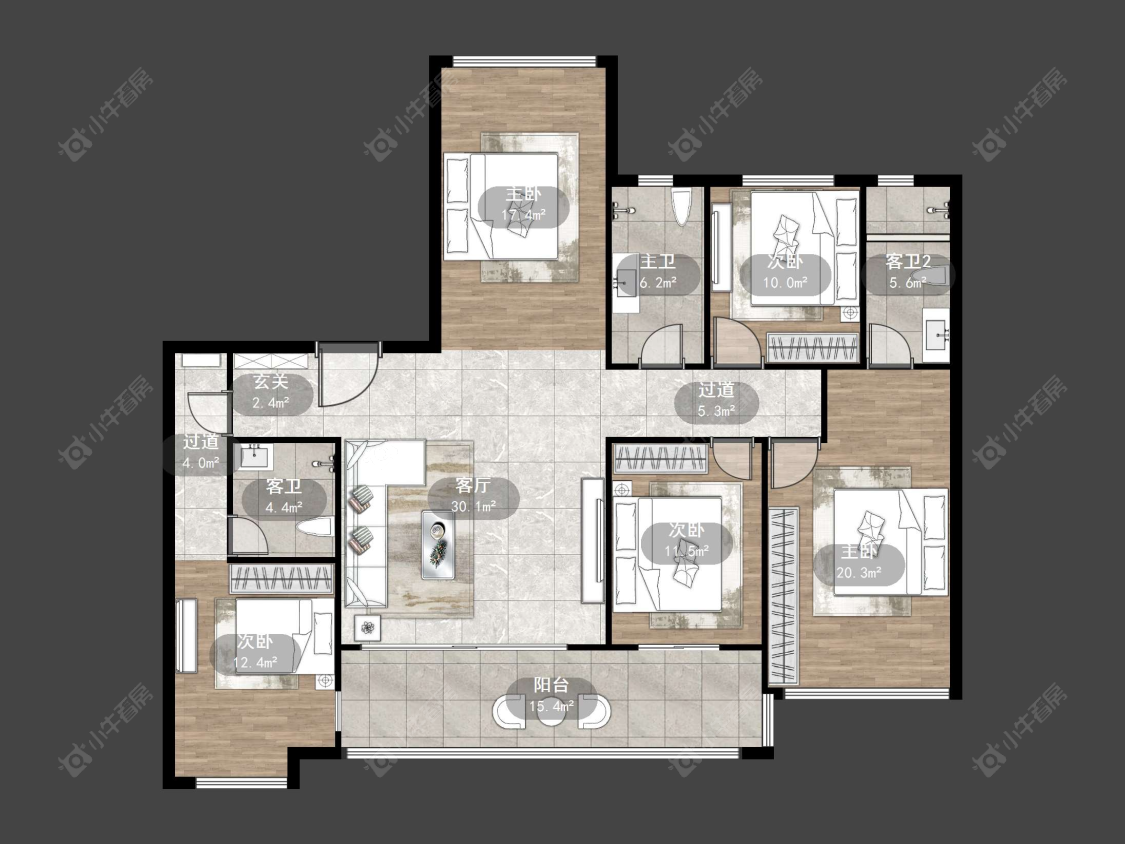 璞悦观邸房源户型图 常州璞悦观邸在售二手房源户型图_小牛看房