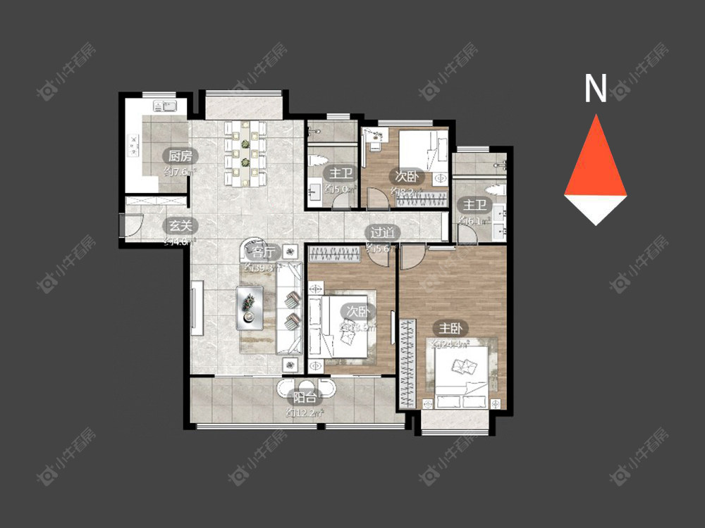 常州星河国际九区在售二手房源户型图_小牛看房