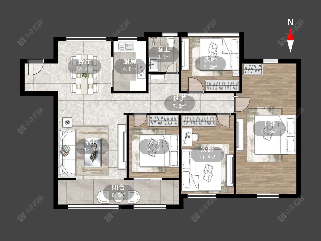 常州万科公园大道一期在售二手房源户型图_小牛看房