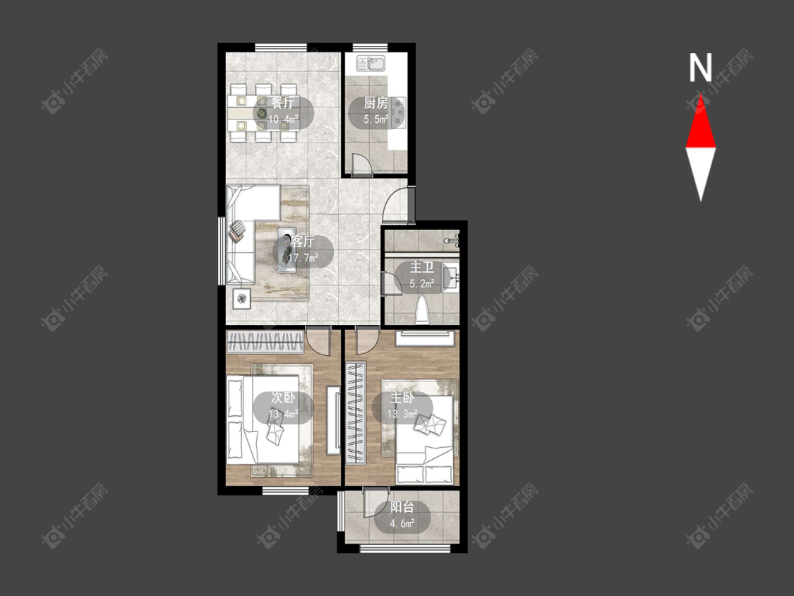 常州前桥新村在售二手房源户型图_小牛看房