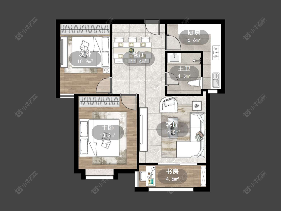 众悦华城房源户型图 丹阳众悦华城在售二手房源户型图_小牛看房