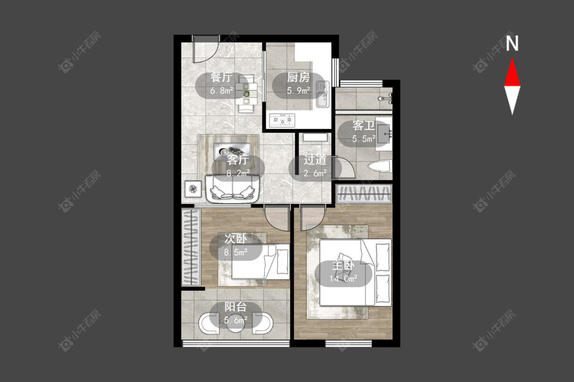 绿地峰云汇房源户型图 常州绿地峰云汇在售二手房源户型图_小牛看房