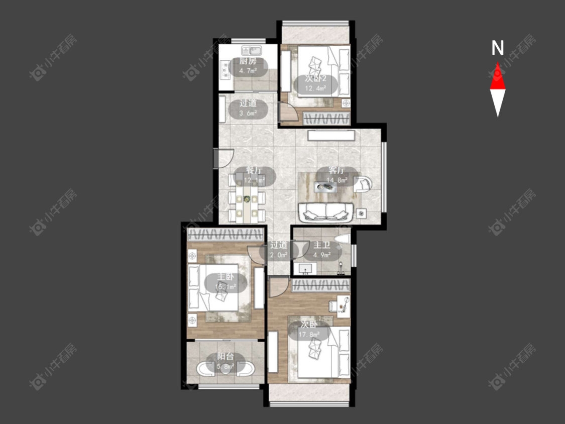 橄榄城房源户型图 常州橄榄城在售二手房源户型图_小牛看房