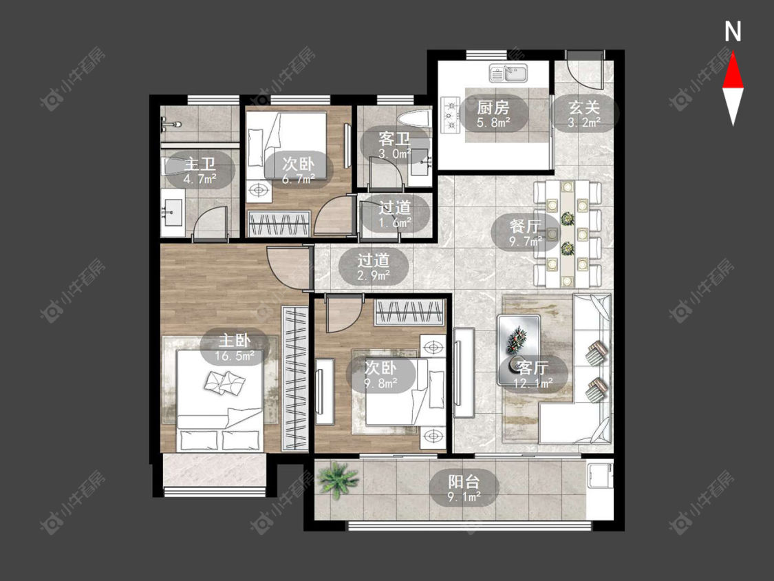 金茂·东城金茂悦房源户型图 常州金茂·东城金茂悦在售二手房源户型图_小牛看房