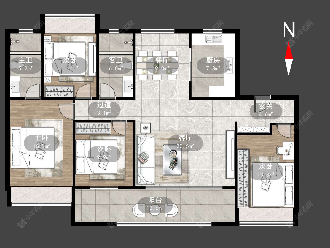 保利龙湖景玥府房源户型图 常州保利龙湖景玥府在售二手房源户型图_小牛看房
