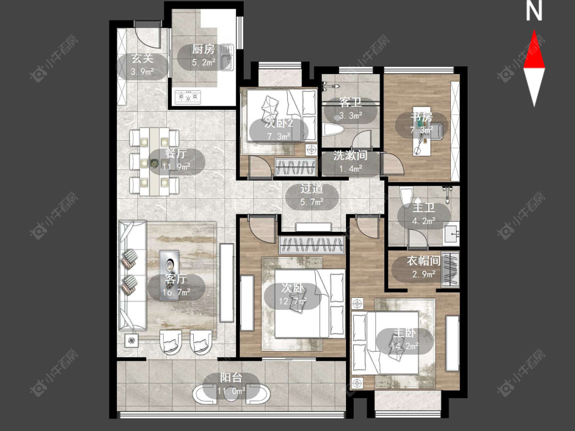 蔚蓝天地三四期房源户型图 常州蔚蓝天地三四期在售二手房源户型图_小牛看房