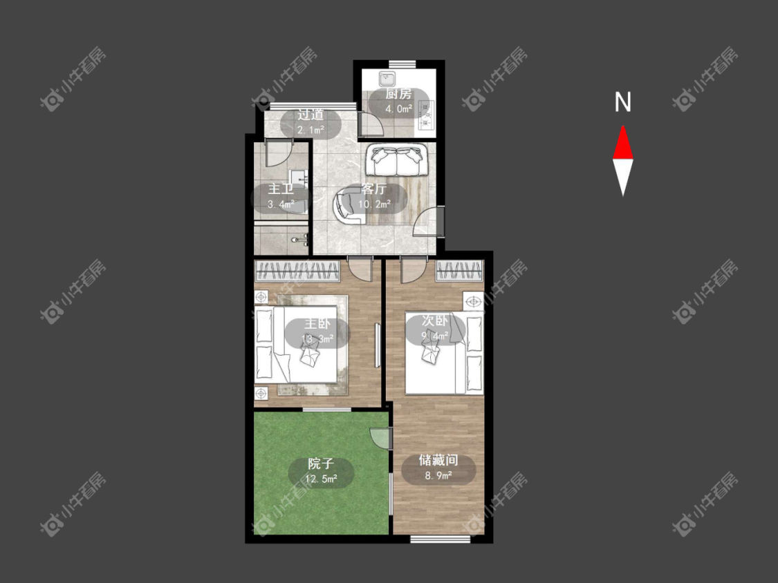 常州兰翔新村在租房源户型图_小牛看房