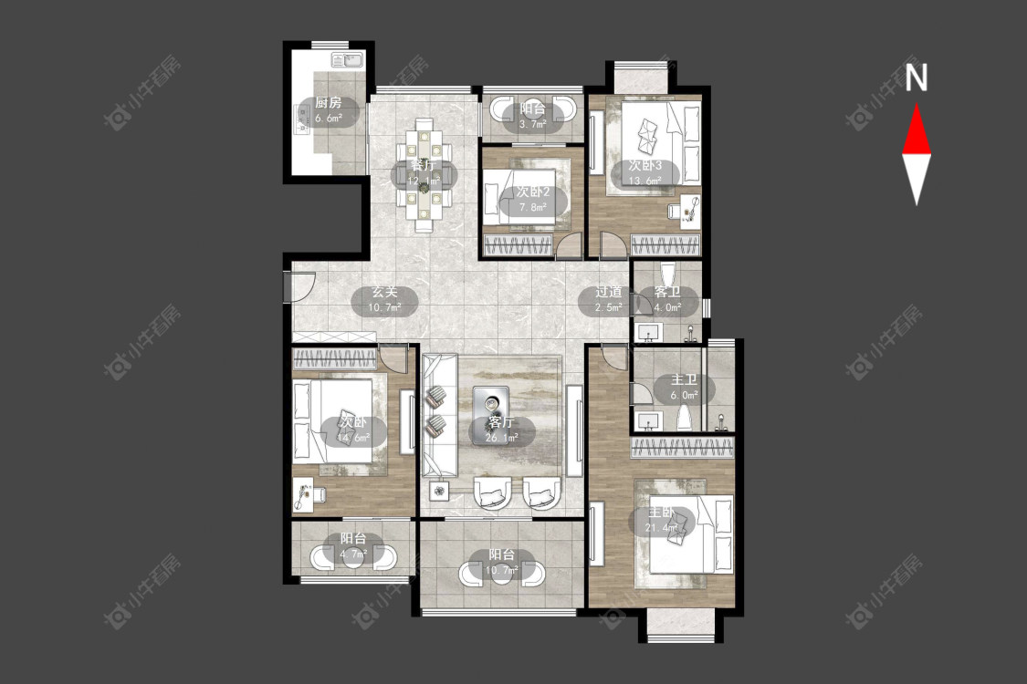 常州新城南都雅苑在售二手房源户型图_小牛看房