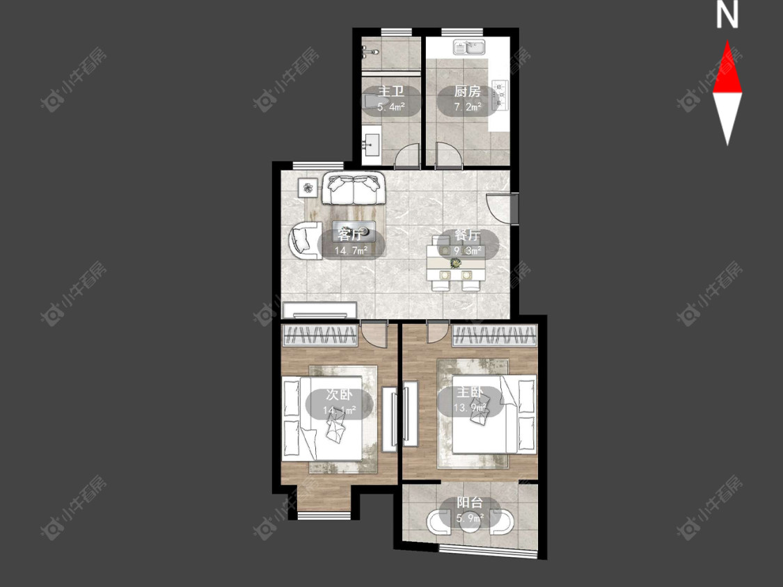常州名桂坊在售二手房源户型图_小牛看房