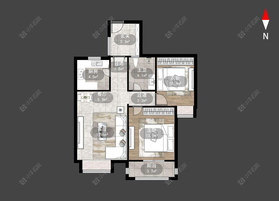 常州丰臣南郡在售二手房源户型图_小牛看房