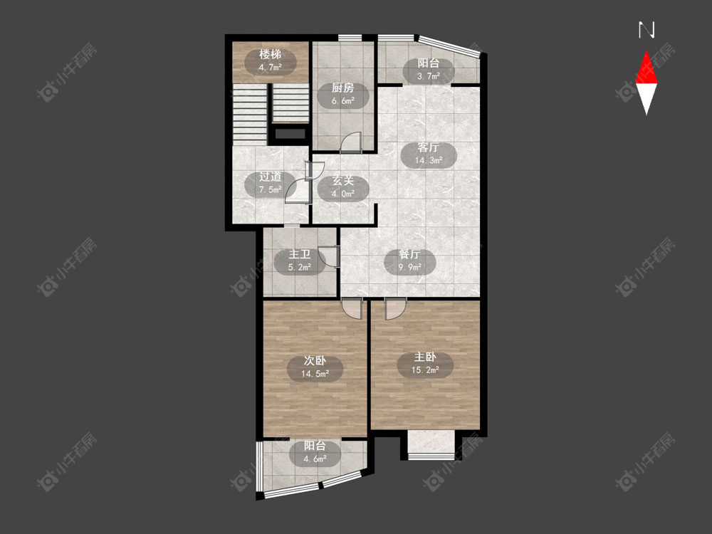 新龙花苑东区房源户型图 常州新龙花苑东区在售二手房源户型图_小牛看房