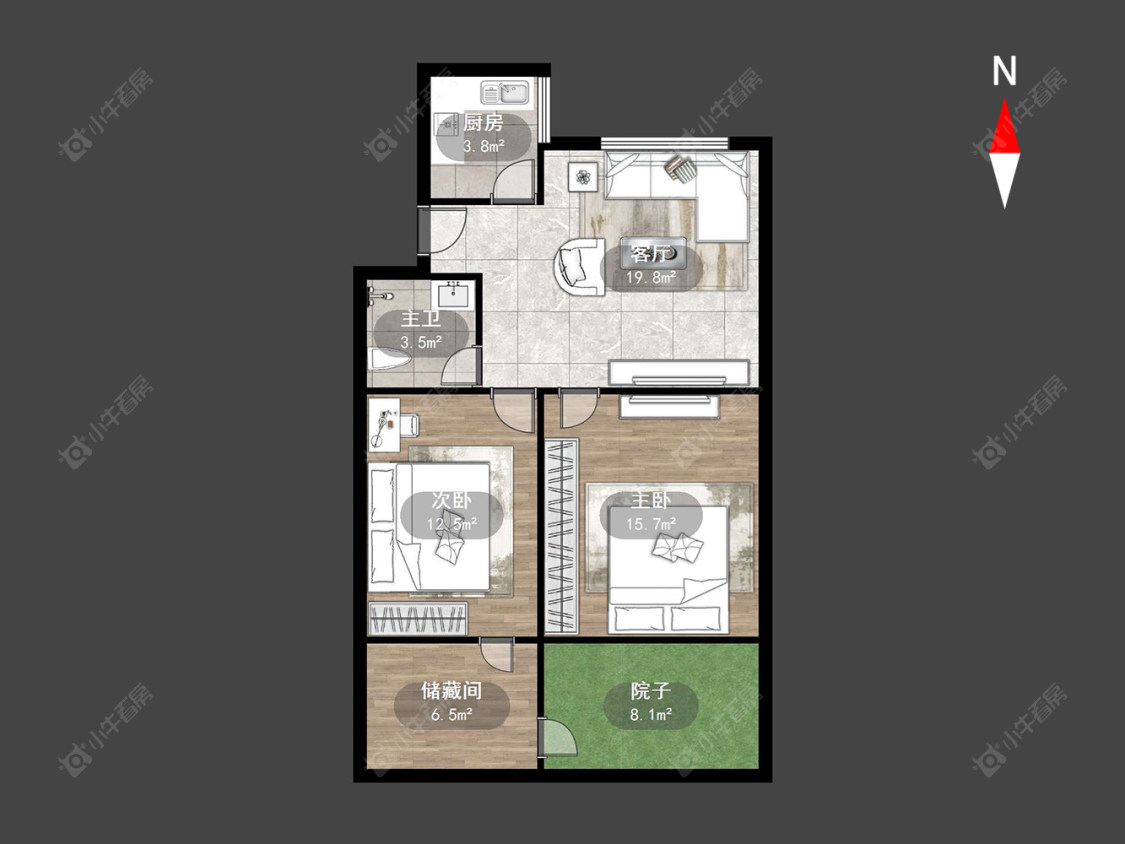 常州清潭六村在售二手房源户型图_小牛看房