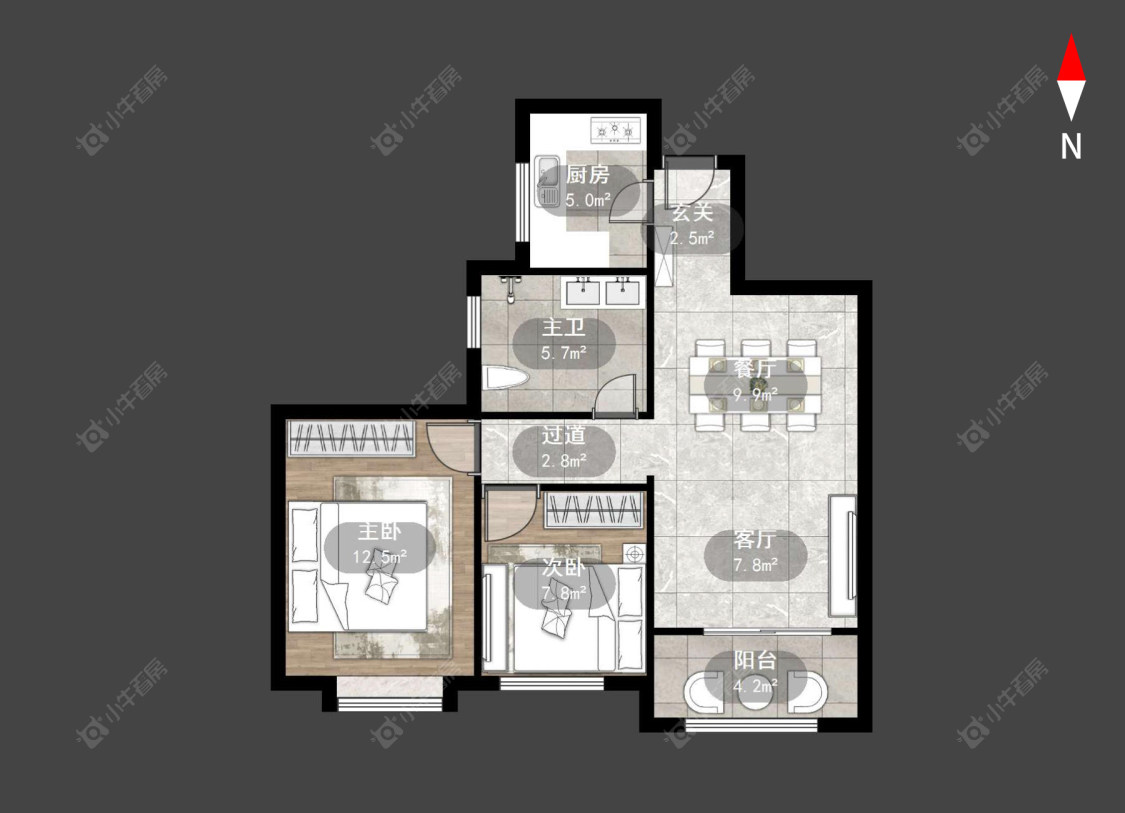 常州金秋大厦在售二手房源户型图_小牛看房