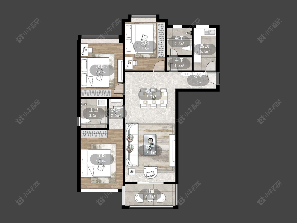 常州华都锦城在售二手房源户型图_小牛看房