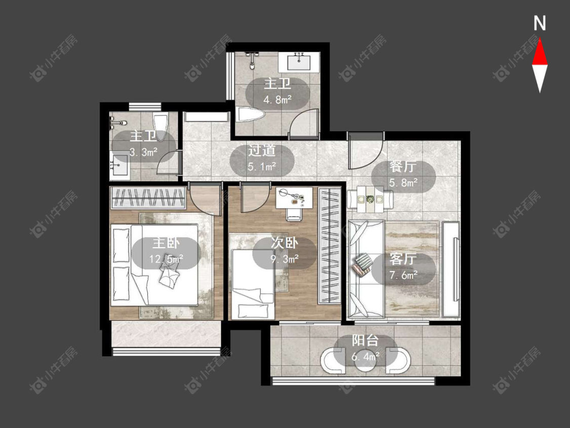 常州泰村花园在售二手房源户型图_小牛看房
