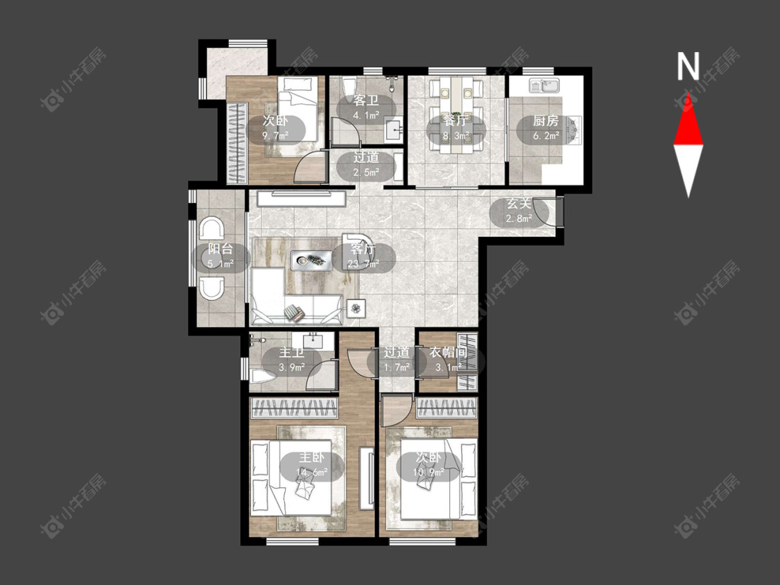 泰盈八千里房源户型图 常州泰盈八千里在售二手房源户型图_小牛看房