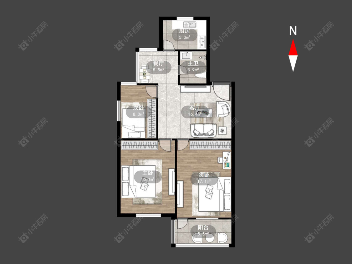 常州春风新村在售二手房源户型图_小牛看房