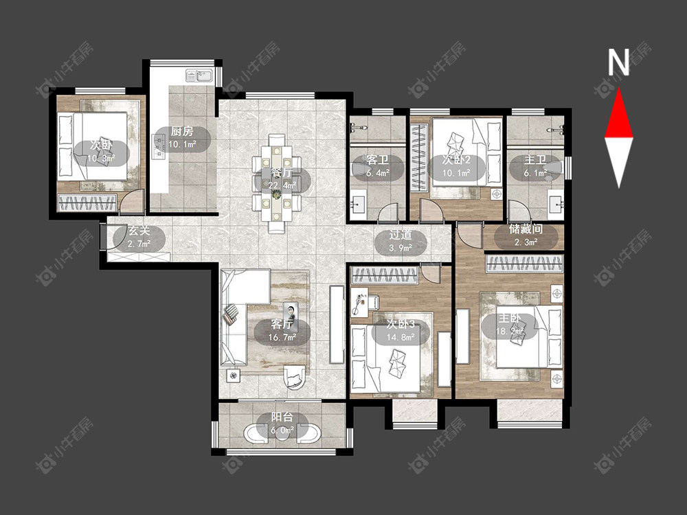 星河国际二区房源户型图 常州星河国际二区在售二手房源户型图_小牛看房