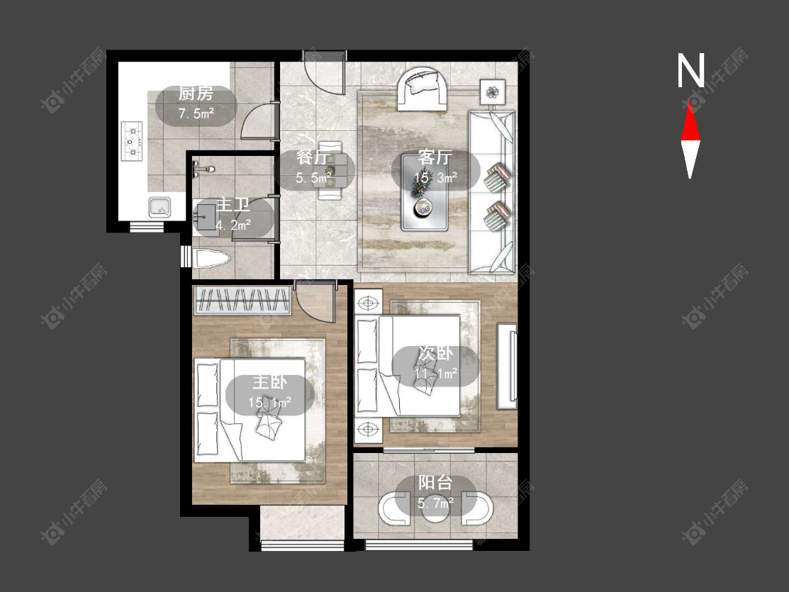 常州景泰家园在售二手房源户型图_小牛看房