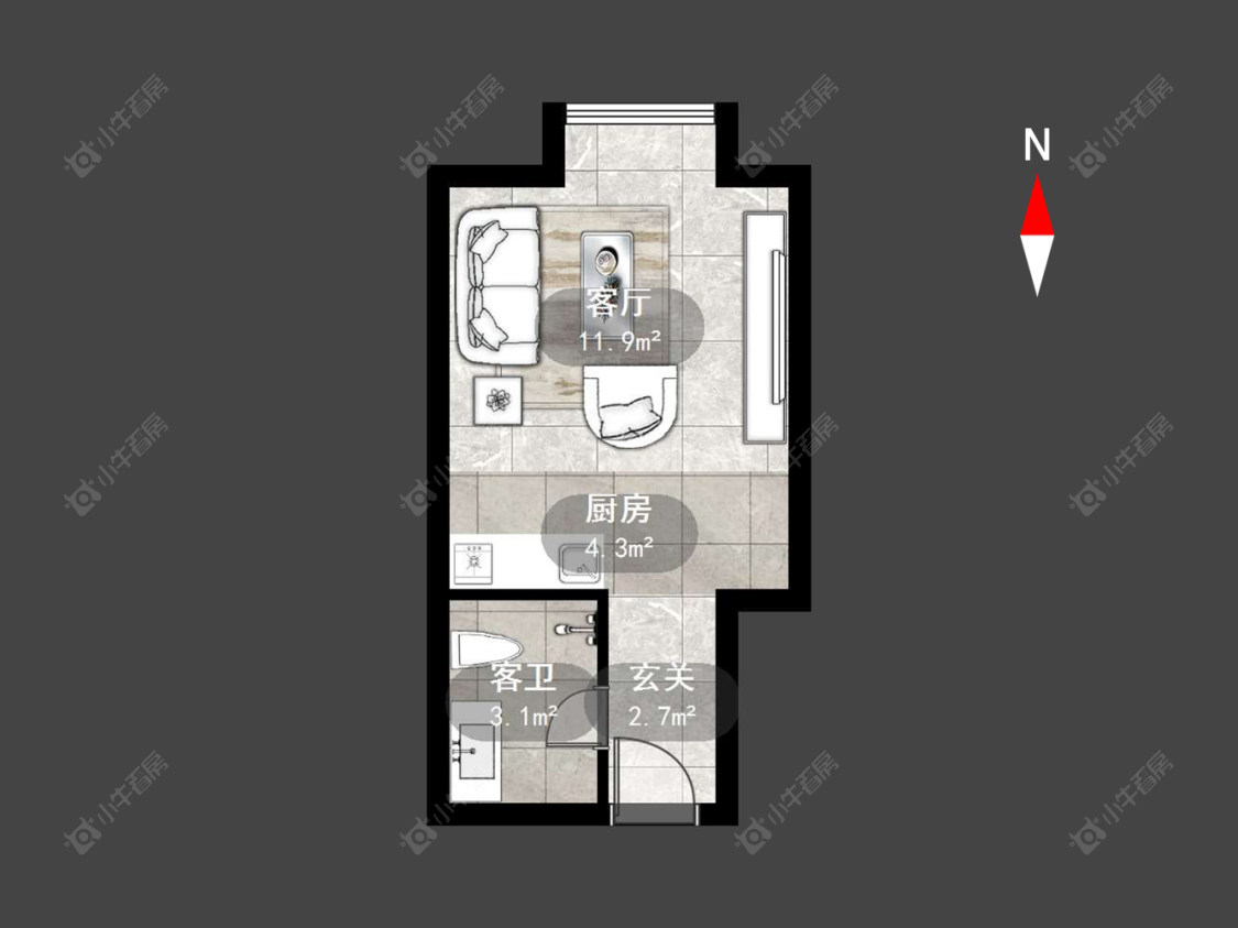 常州凯旋城东区在售二手房源户型图_小牛看房