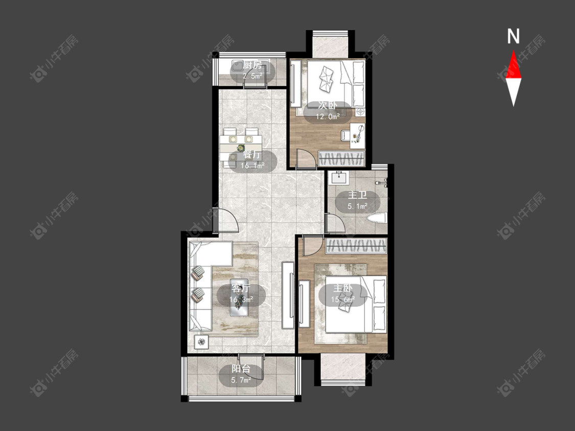 常州陈渡新苑在售二手房源户型图_小牛看房