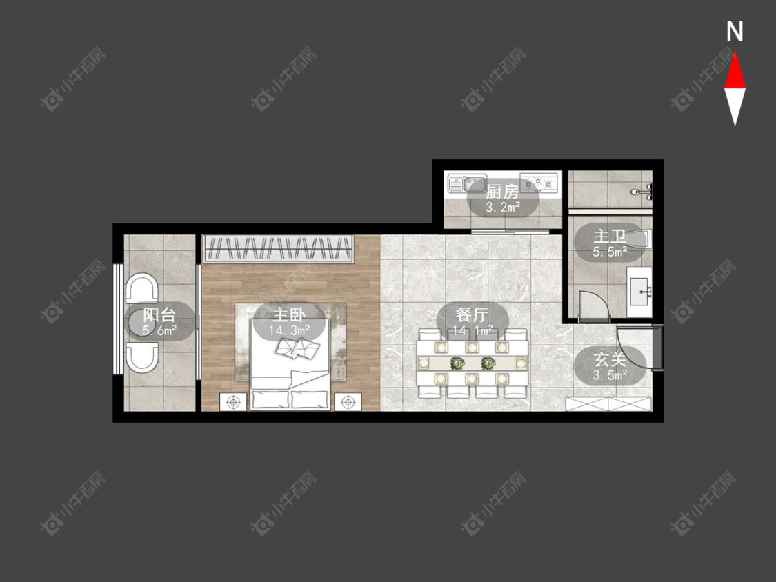 常州恒大翡翠华庭在售二手房源户型图_小牛看房