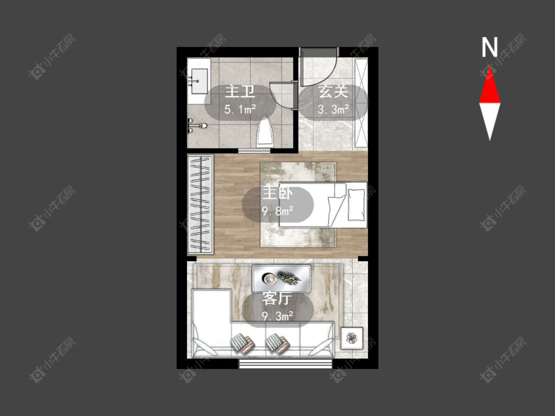荣盛曼哈顿广场房源户型图 常州荣盛曼哈顿广场在售二手房源户型图_小牛看房