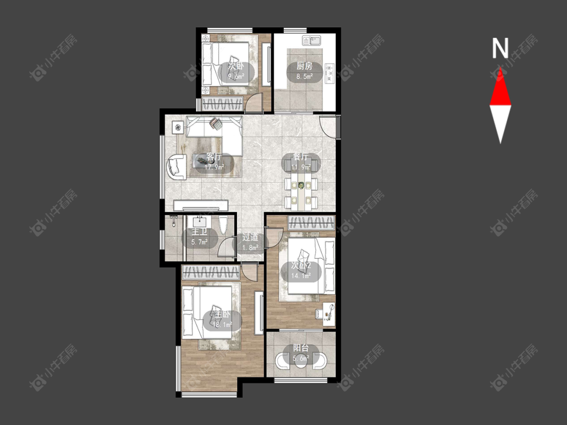 常州尚枫澜湾在售二手房源户型图_小牛看房