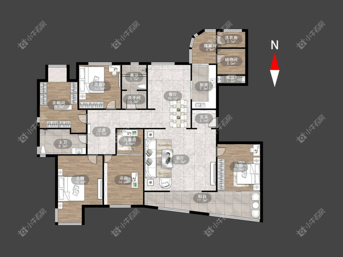 常州常发豪庭国际在租房源户型图_小牛看房
