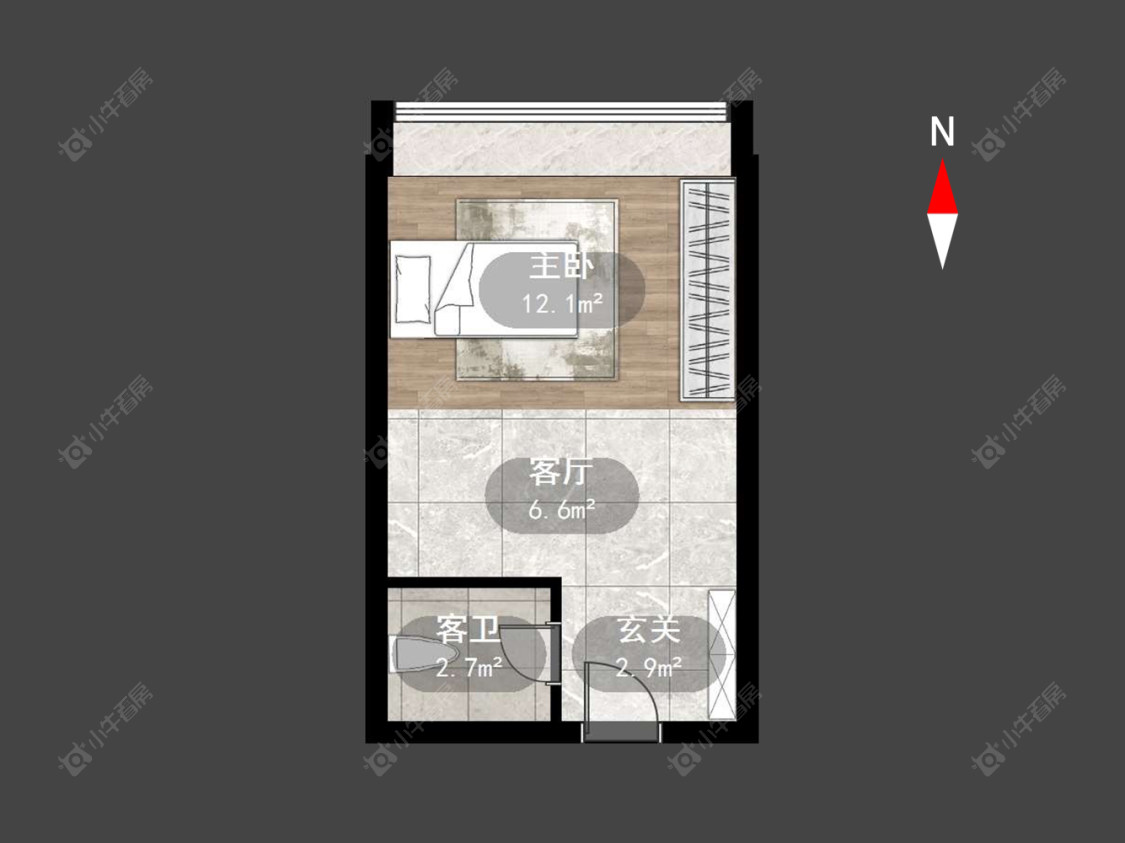常州汇金置业广场在售二手房源户型图_小牛看房
