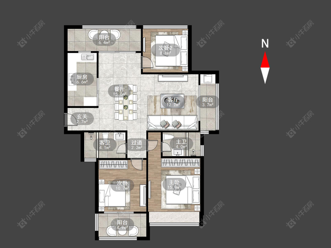 常州嘉禾尚郡在售二手房源户型图_小牛看房