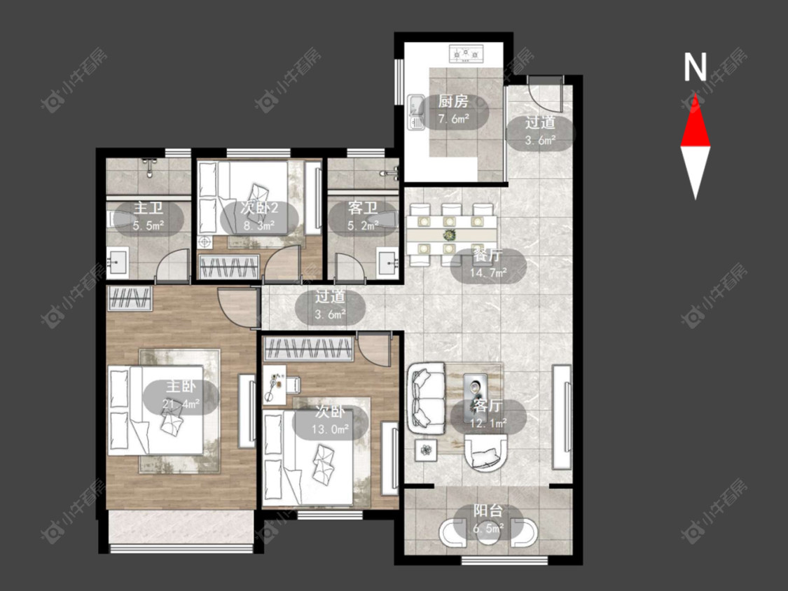 常州香山福园在售二手房源户型图_小牛看房