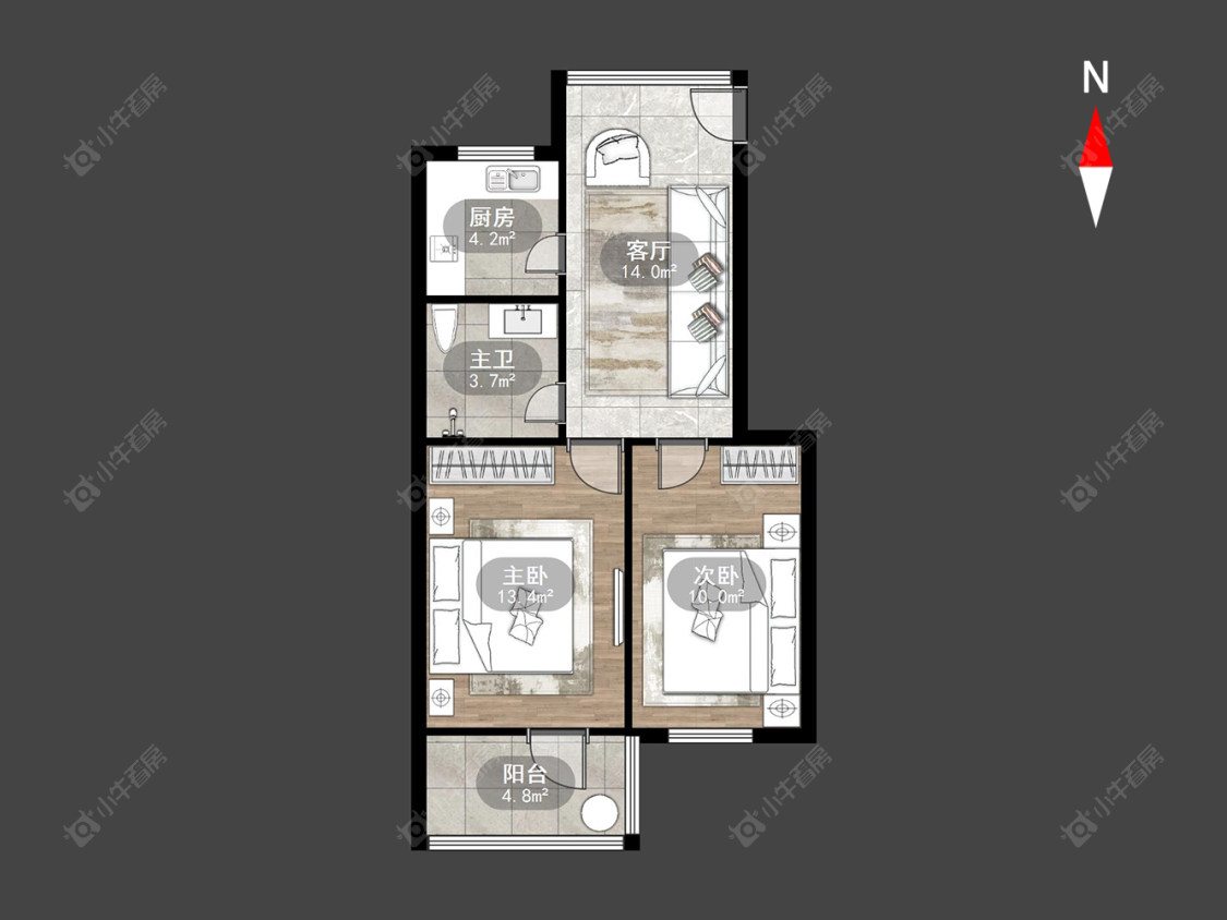 常州广成路小区老区在售二手房房源户型图_小牛看房