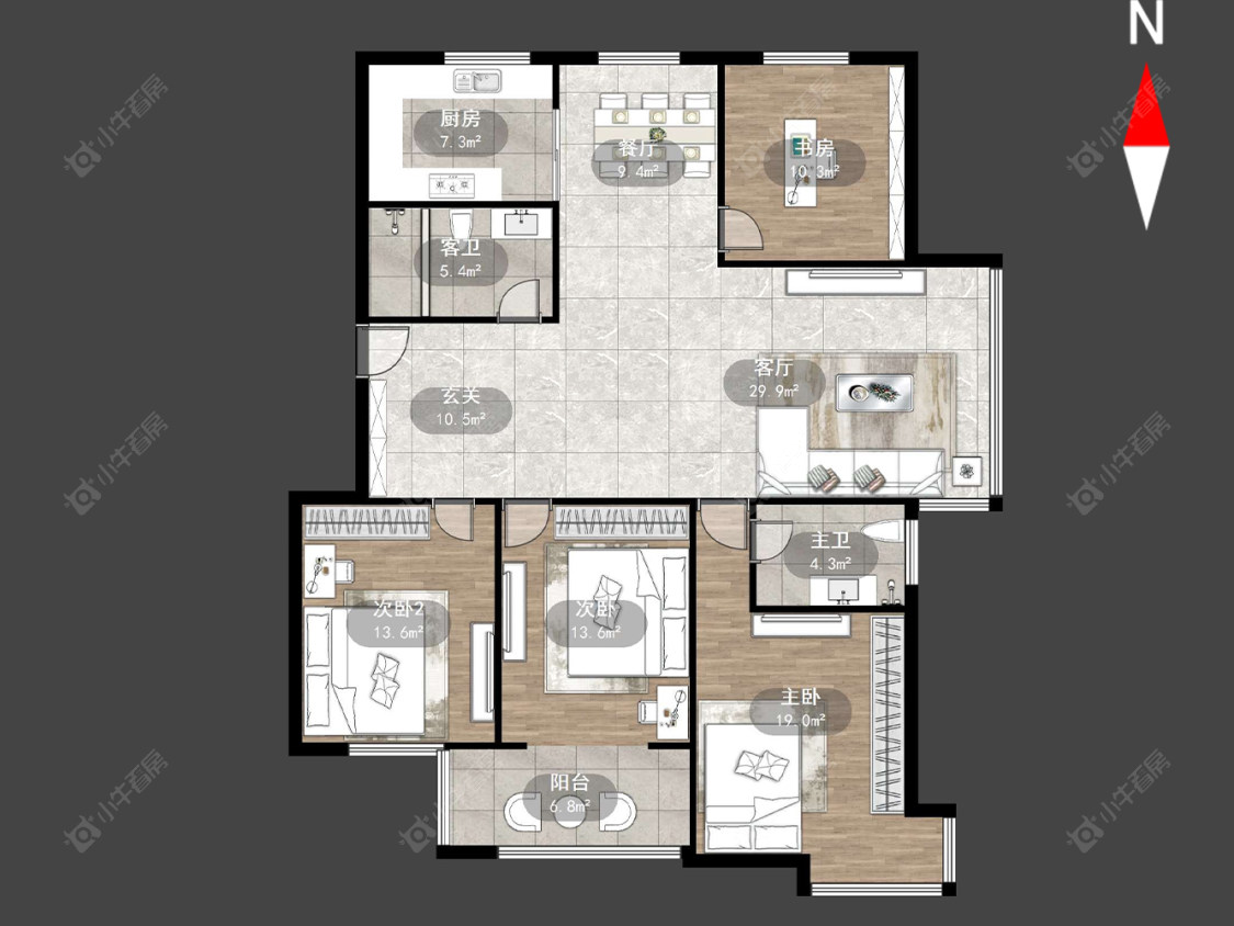 常州紫云苑在售二手房源户型图_小牛看房