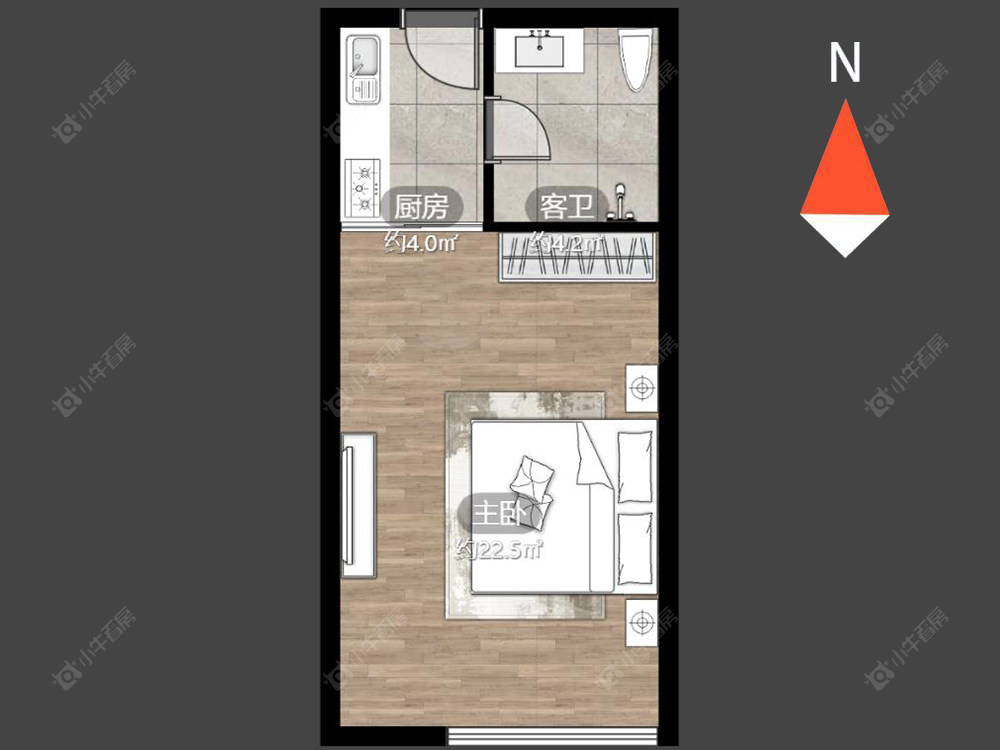 常州澳新风情街公寓在售二手房房源户型图_小牛看房