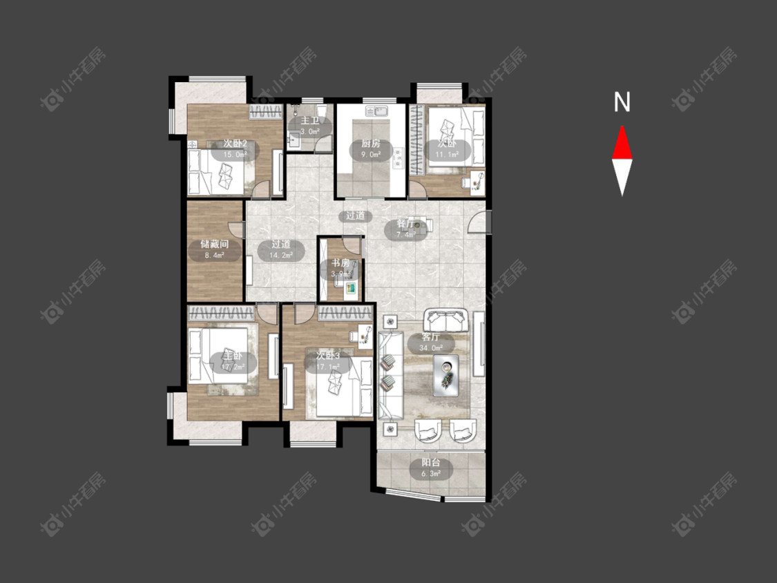 金惠雅居房源户型图 常州金惠雅居在售二手房源户型图_小牛看房