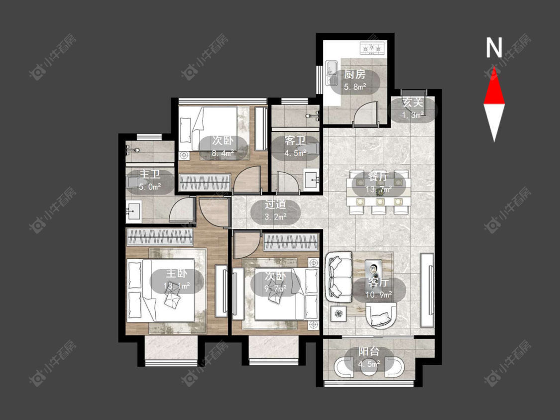 常州观棠在售二手房源户型图_小牛看房
