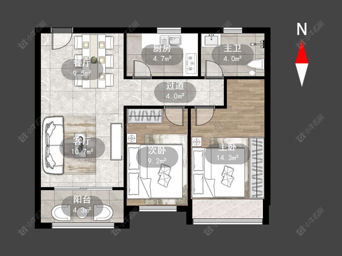 常州百馨西苑五期在售二手房源户型图_小牛看房