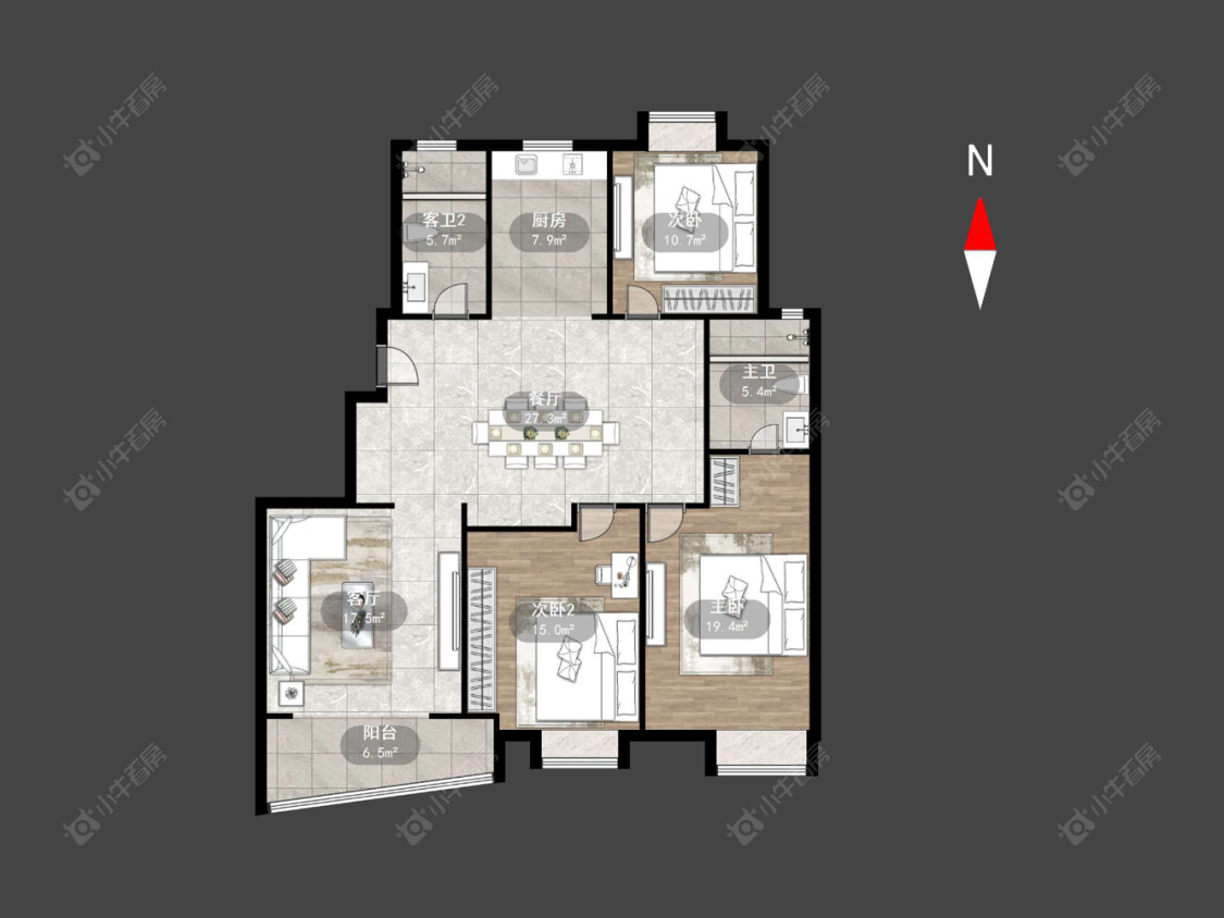 常州金惠雅居在售二手房源户型图_小牛看房
