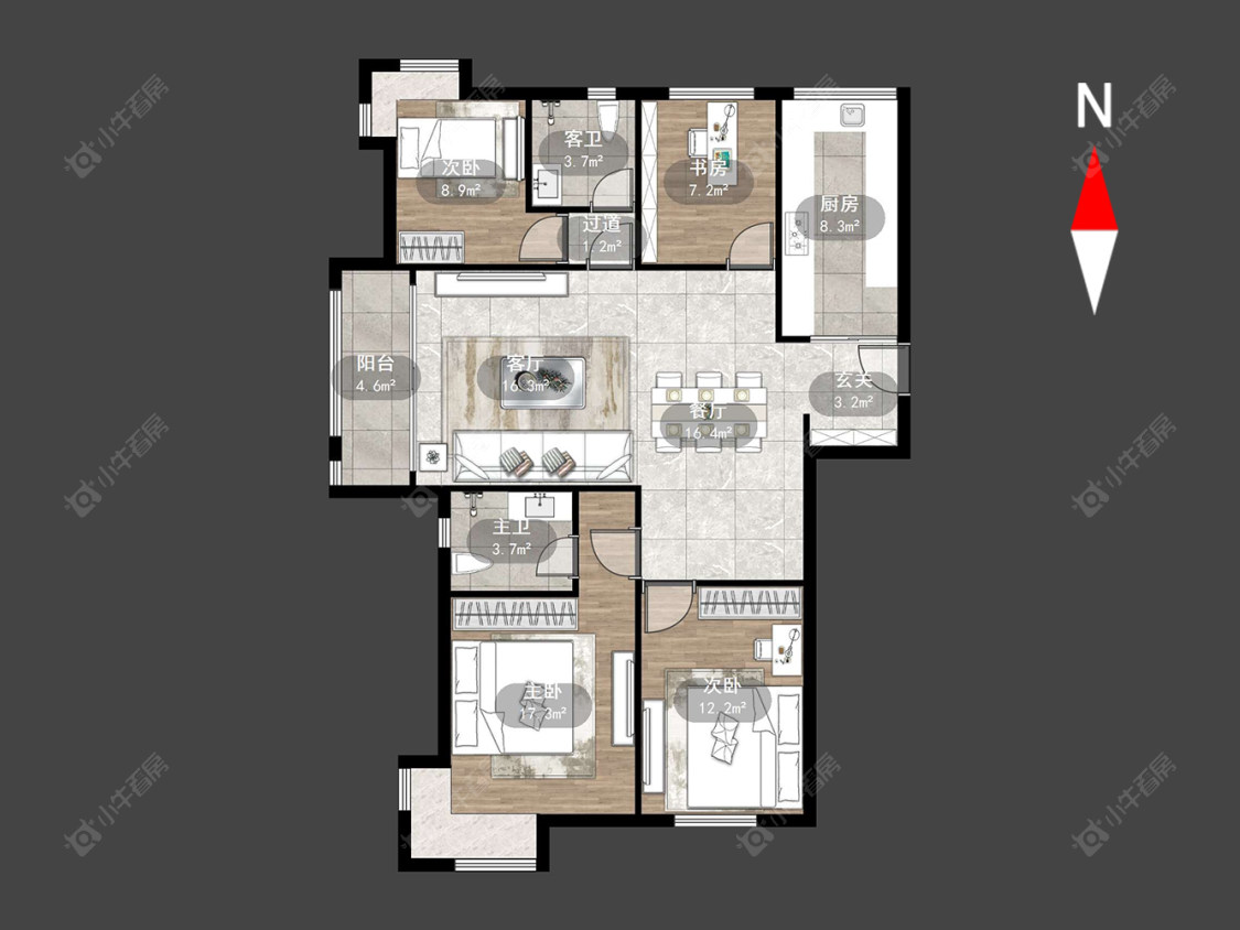 泰盈八千里房源户型图 常州泰盈八千里在售二手房源户型图_小牛看房