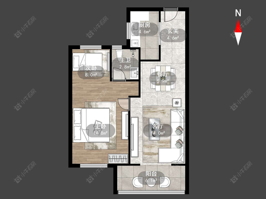 常州东青馨苑在售二手房源户型图_小牛看房