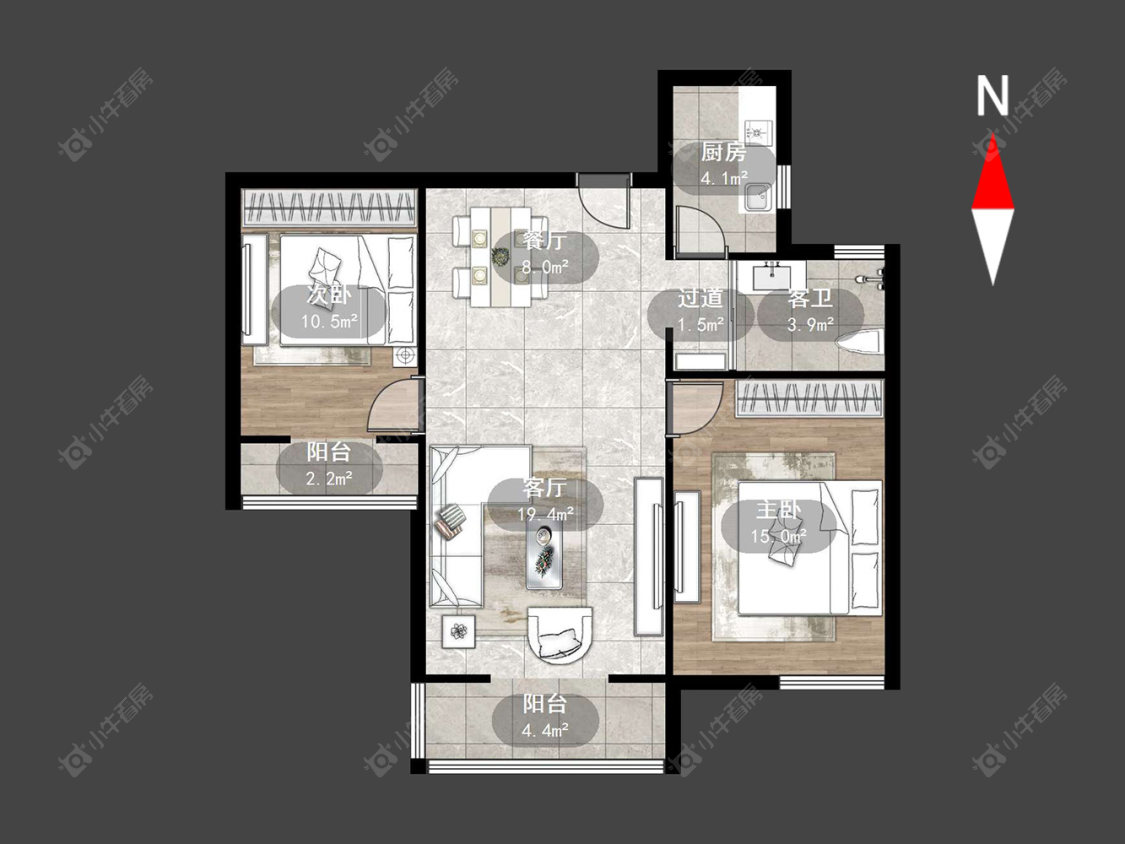 御城房源户型图 常州御城在售二手房源户型图_小牛看房