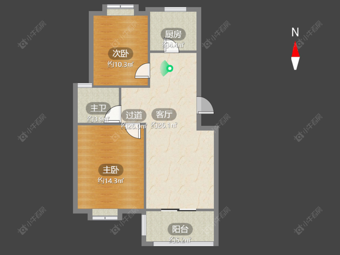 常州采菱公寓在售二手房源户型图_小牛看房