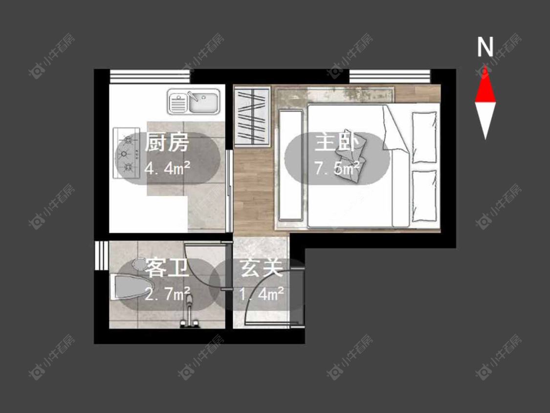 常州香江康桥在售二手房房源户型图_小牛看房
